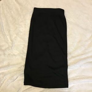 Extra long pencil skirt